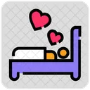 Valentine Day Couple Dreaming Icon