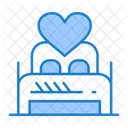 Honeymoon Bed Valentine Night Love Bed Icon