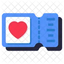 Honeymoon Ticket Raffle Voucher Icon