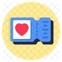 Honeymoon Ticket Raffle Voucher Icon