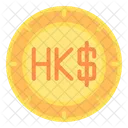Hong Kong Dollar Currency Finance Icon