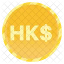 Hong Kong Dollar Coin Hong Kong Dollar Gold Coins Icon