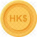 Hongkong-Dollar-Münze  Symbol