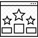 Honneur Classement Etoiles Icône