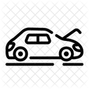 Hood Check Car Vehicle Open Transport Automobile Icon