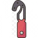 Hook Knife Cut Icon