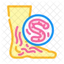 Hookworm Parasite Worm Icon