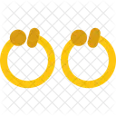 Earrings Hoop Gold Icon