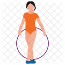 Hoop Exercise Gymnastic Ring Physical Exercise Icon