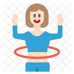 Hoop Exercise  Icon