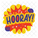 Hooray Enjoy Excitement Icon