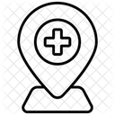 Hopital Emplacement Navigation Icône
