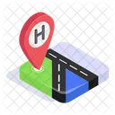 Hopital Emplacement Carte Icon