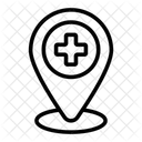Hopital Emplacement Navigation Icône