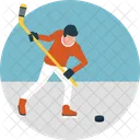Esportista Hoquei Jogador Ícone