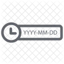 Hora Data Calendario Ícone