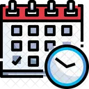 Hora De Cita Hora Calendario Icono