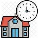 Horario Escolar Colagem Universidade Ícone