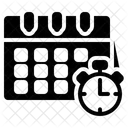 Hora Data Hora E Data Programacao Ícone