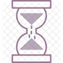 Hora de cristal reloj de arena progreso programar  Icono