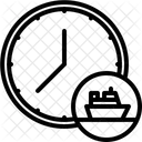 Hora de salida del barco  Icono