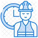 Hora De Trabalho Relogio Tempo De Trabalho Ícone