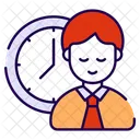 Hora De Trabalho Relogio Tempo De Trabalho Ícone