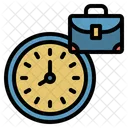 Hora De Trabalho Tempo Trabalho Ícone