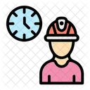 Hora De Trabalho Relogio Hora Ícone