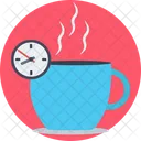 Hora Del Te Tiempo De Descanso Tomo De Cafe Icono