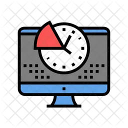 Hora do computador  Ícone