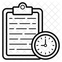 Tempo De Estudo Planejador De Estudo Horario De Teste Ícone