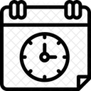 Hora E Calendario Data Ano Ícone