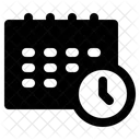 Hora E Data Calendario Programacao Ícone
