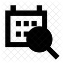Hora E Data Lupa Programacao Ícone