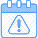 Hora E Data Risco Importante Ícone
