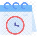 Iconos De Calendario Y Hora Icono