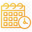 Horaire Calendrier Date Icône