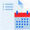 Horaire Calendrier Examen Icône