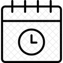Planifier Le Test Planifier Lheure Le Calendrier Icône