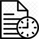 Horaires Horloge Plan Icône