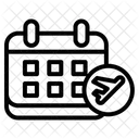 Horaire De Vol Calendrier Programme Icône