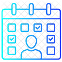 Horaire Personnel Icône