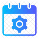 Horario Hora Y Fecha Organizacion Icono