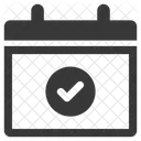 Calendario Verificar Fecha Icono