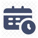 Calendario Fecha Limite Horario Icono
