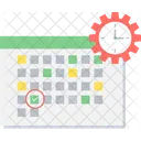 Fecha Hora Calendario Icono