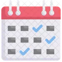 Horario Calendario Lista De Verificacion Icono