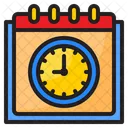 Calendario Fecha Limite Reloj Icon