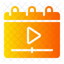 Programacion Transmision Calendario Icono